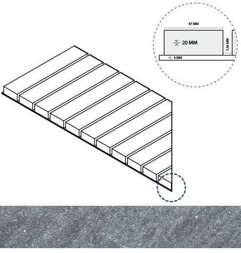 Керамогранит силвер решётка стрим 20 лев 25x60