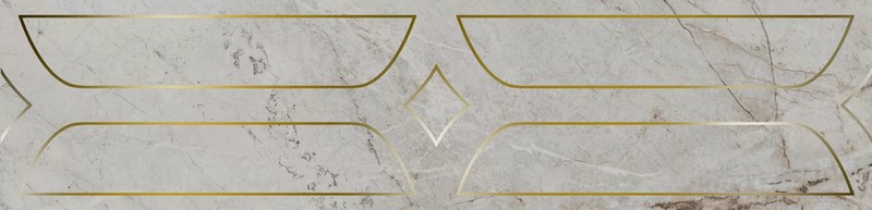 Керамическая плитка Бордюр kerama marazzi kmb3sta001br Ифран серый светлый глянцевый обрезной 14.5x60