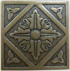 Керамическая плитка enigma вставка бронзовый 7,5x7,5