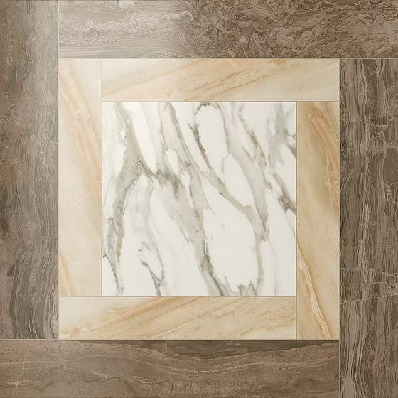 Керамогранит s.m. cassettone calacatta gold lap 60x60