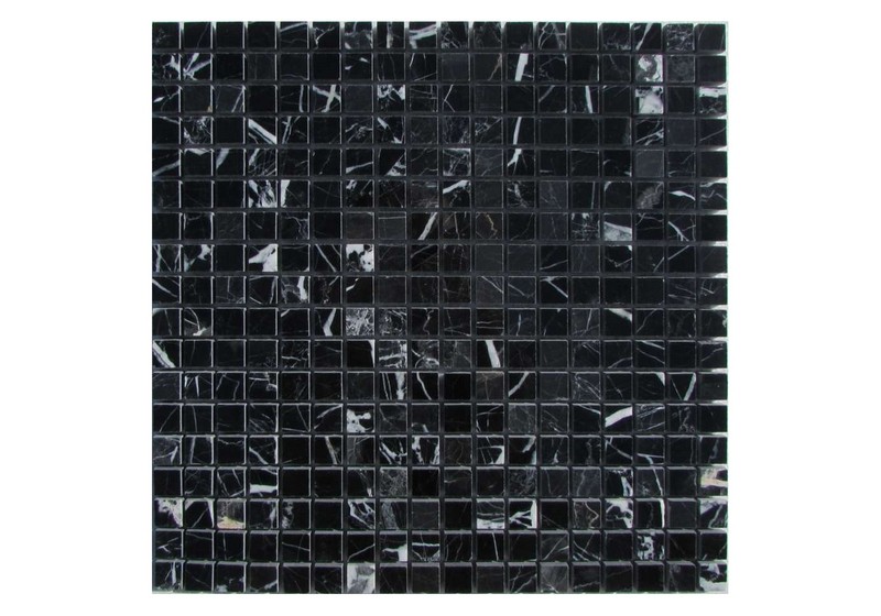 Мозаика nero marquina pol. 30,5x30,5