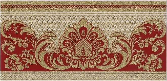 Керамическая плитка Бордюр Даниэли красный обрезной hgd\c103\11109r 14,5x30