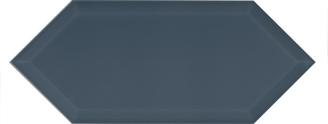 Керамическая плитка Алмаш грань синий 14x34