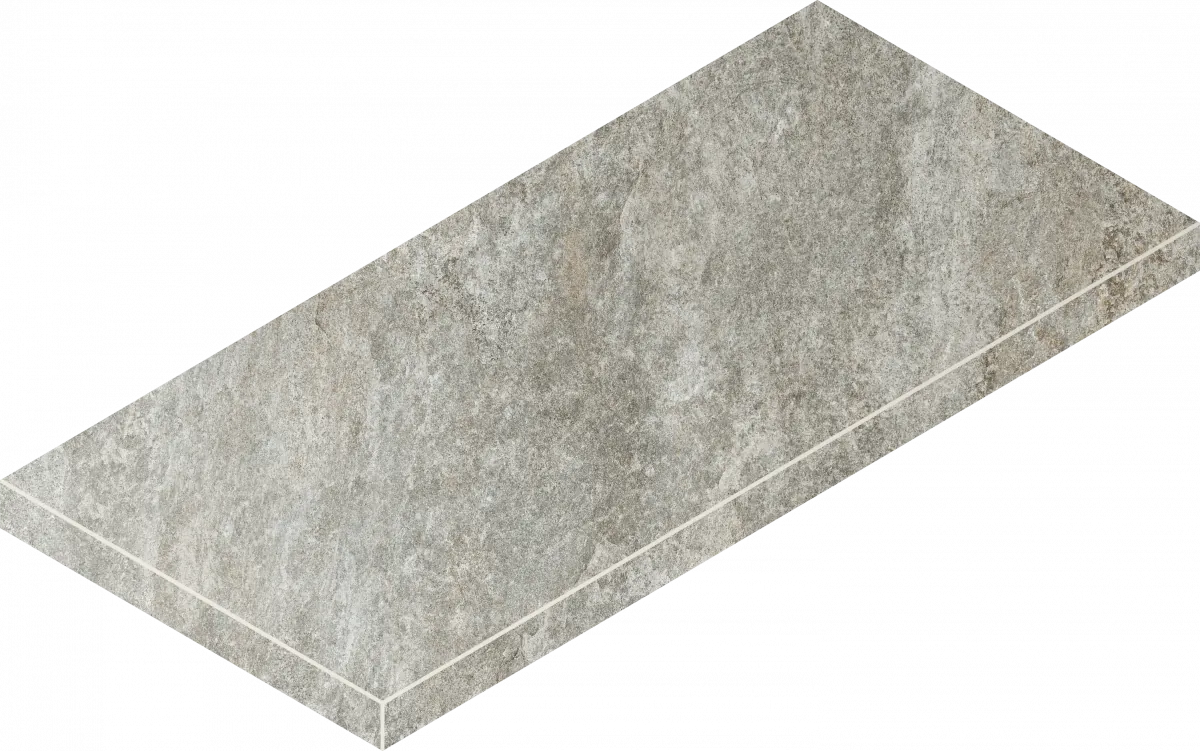 Ступени Италон Магма Сильвер угловая левая 620070002957 серый 33x60