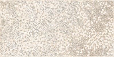 Керамическая плитка дубай декор 1 листья бежевый 25x50