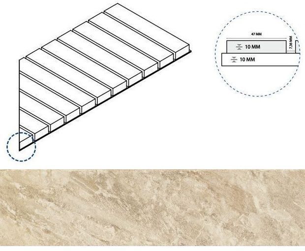 Керамогранит роуп решётка стрим 10 пр 25x60
