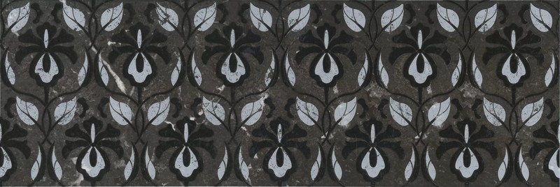 Керамическая плитка Декор kerama marazzi kmd3sta031br Тубкаль черный глянцевый обрезной 30x89.5