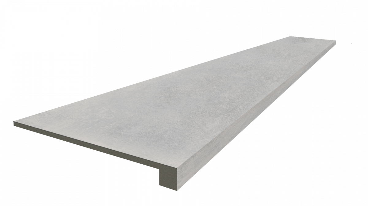 Ступени coliseumgres Астро Сильвер фронтальная 620070002471 серый 33x120