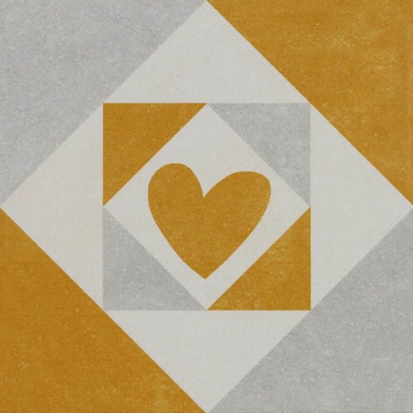 Керамогранит via cuore naranja 22,3x22,3