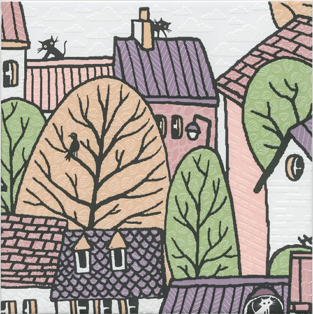 Керамическая плитка Декор kerama marazzi os\a222\5009 Городок 1 матовый 20x20