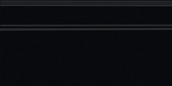 Керамическая плитка Плинтус Синтра черный обрезной 20x40