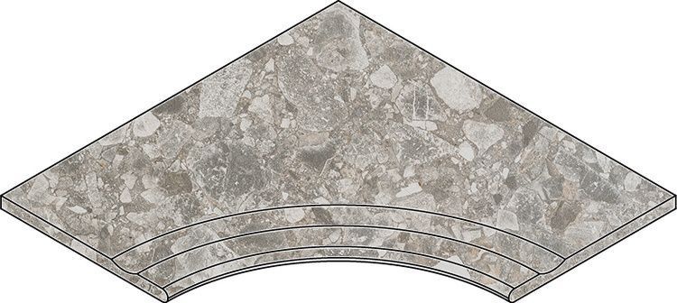 Керамогранит ПЕТРОЛ БОРТИК 60x60 С ВЫЕМКОЙ УГЛ.ЗАК. 60x60