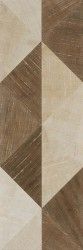 Керамическая плитка filigran relief decor beige&brown matt 30x90