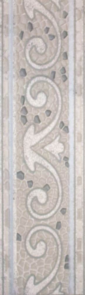 Керамогранит Тенерифе бордюр серебряный 14x45