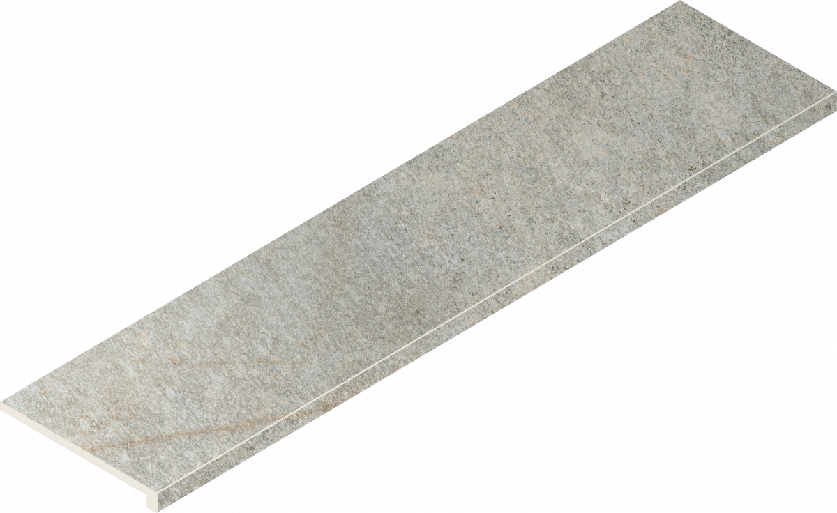 Ступени Италон Магма Сильвер угловая правая 620070003017 серый 33x120