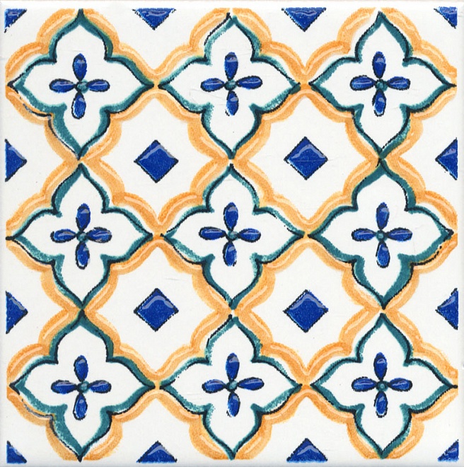 Керамическая плитка Вставка kerama marazzi stg\a491\1146h Капри майолика 9.8x9.8