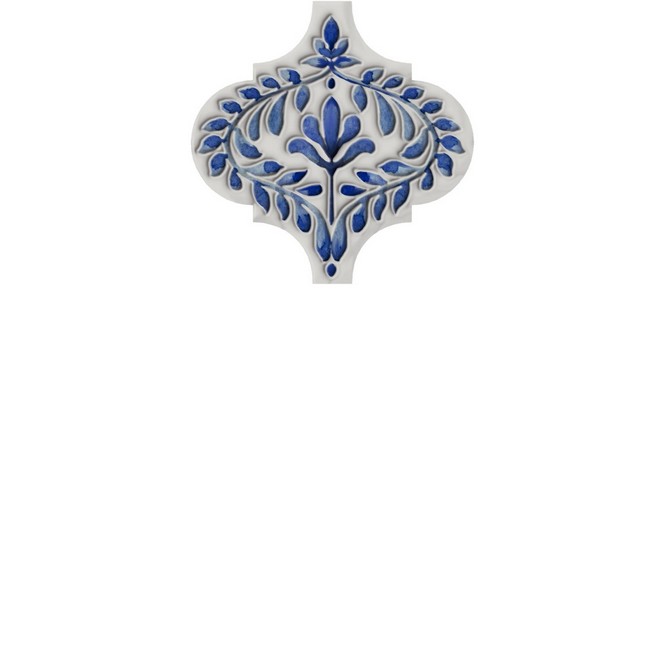 Керамическая плитка Декор Арабески Майолика 1 6,5x6,5