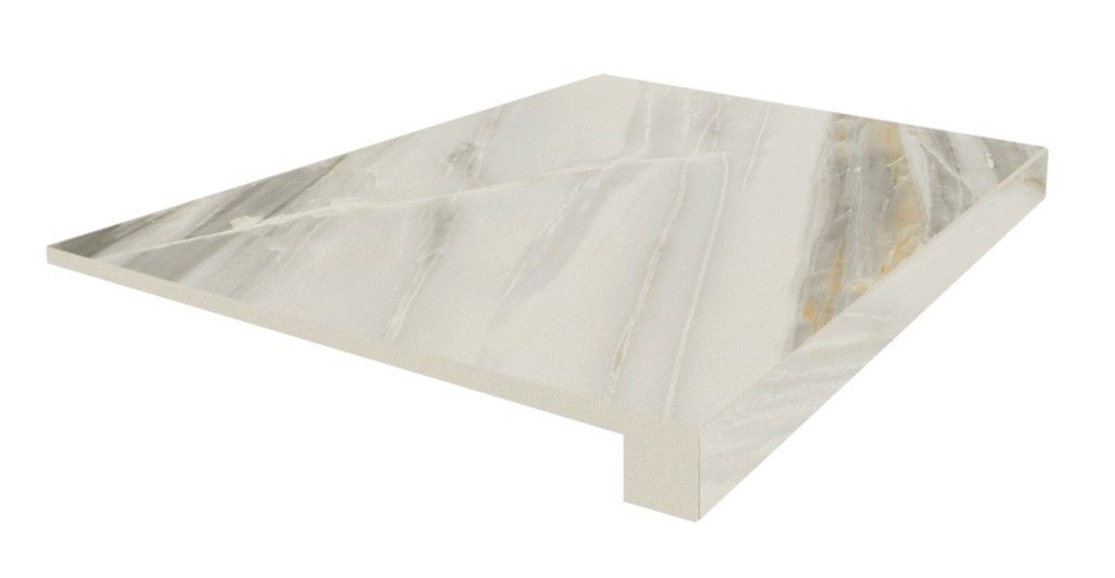 Ступени Флоренция Белый Ступ.45 Фронт 33x45