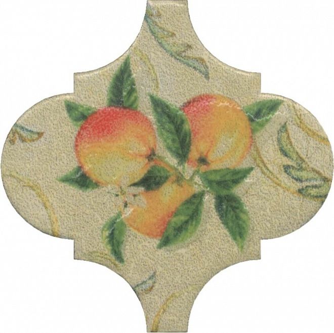 Керамическая плитка Декор Арабески котто орнамент op\a168\65000 6,5x6,5