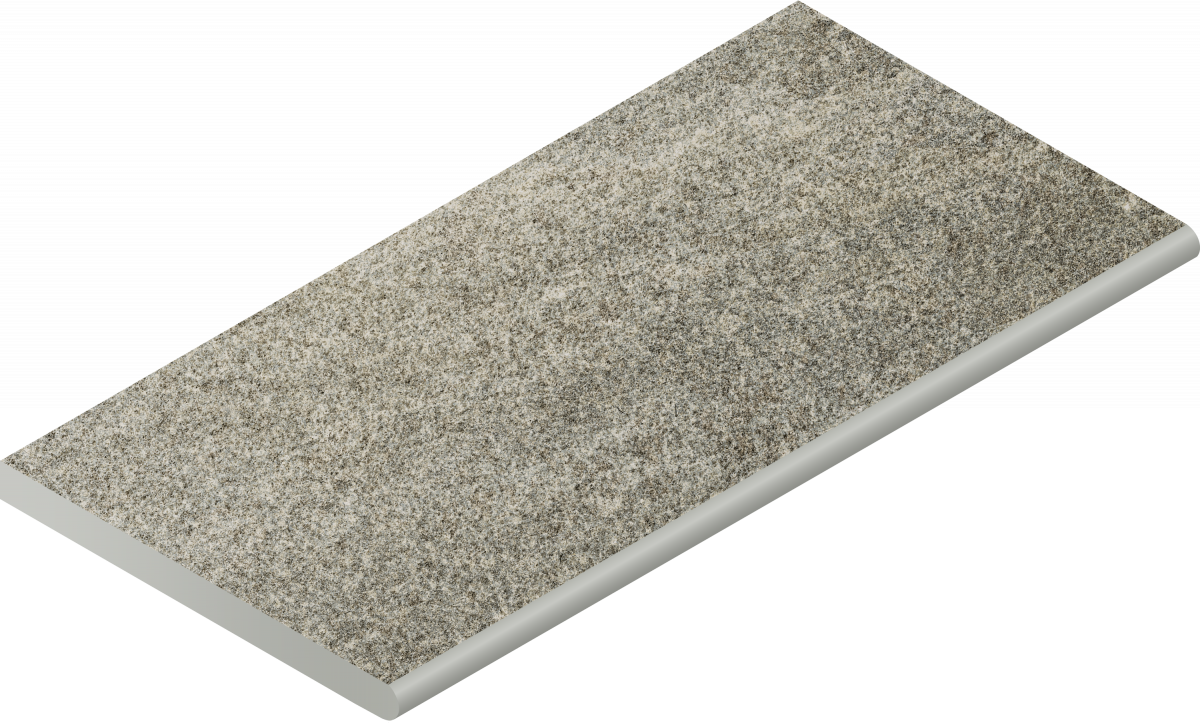 Керамогранит Бортик Нордика Сильвер закругленный 620090001063 серый 30x60