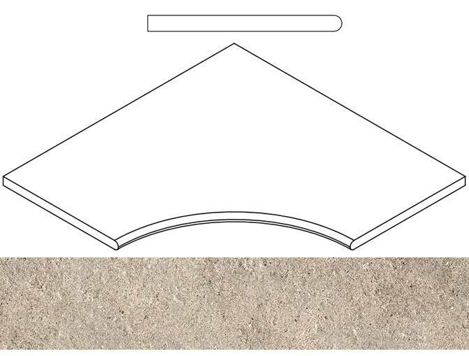Керамогранит ДЕЗЕРТ БОРТИК 60x60 УГЛ.ЗАКР.30 60x60