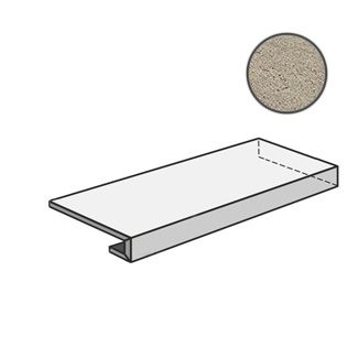 Ступени В. Сильвер Грей Угловая Правая 620070001091 33x120