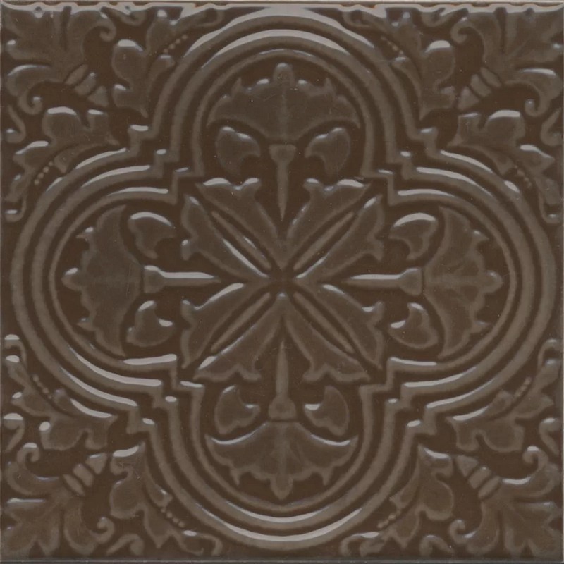 Керамическая плитка Декор kerama marazzi kmd3sta005bn Фес коричневый глянцевый 15x15