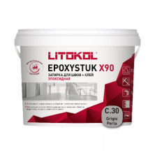 Затирка эпоксидная + клей Литокол EPOXYSTUK X90 5кг С.30 Grigio Perla