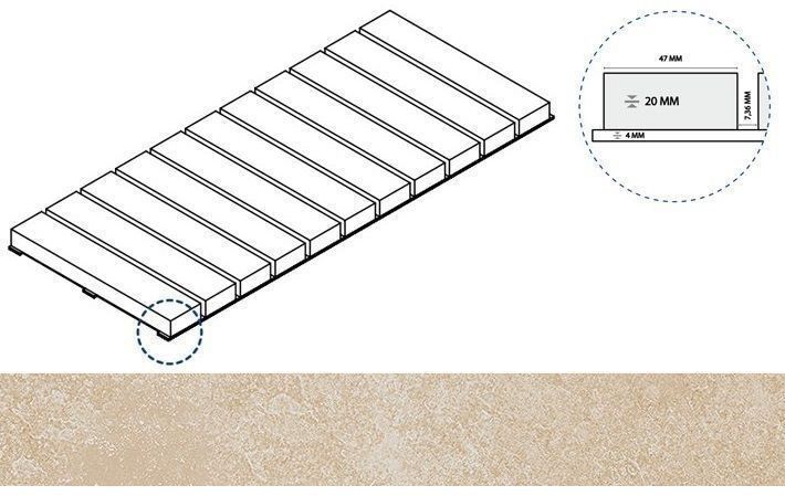 Керамогранит магнезио решётка стрим 20 25x60