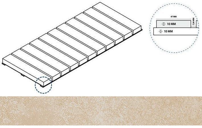 Керамогранит магнезио решётка стрим 10 25x60