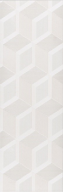 Керамогранит Декор Морандо белый обрезной 25x75