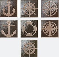 Керама Марацци Вставка Дрейф коричневый для кухни, для ванной