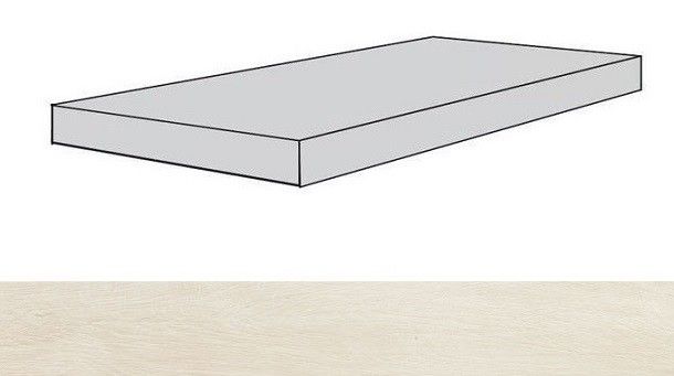 Ступени фрейм магнолия ступень угловая правая 33x120