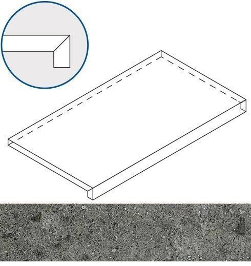 Ступени ГРЭЙ Х2 СТУП.33x60 ФРОНТ 33x60