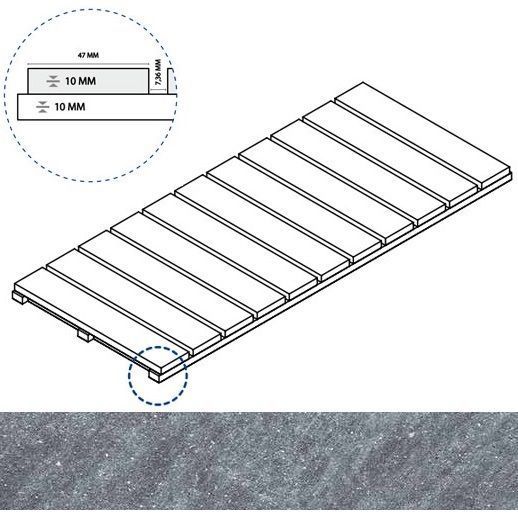 Керамогранит силвер решётка стрим 10 25x60