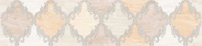 Керамическая плитка дубай бордюр светло-бежевый 11,5x50
