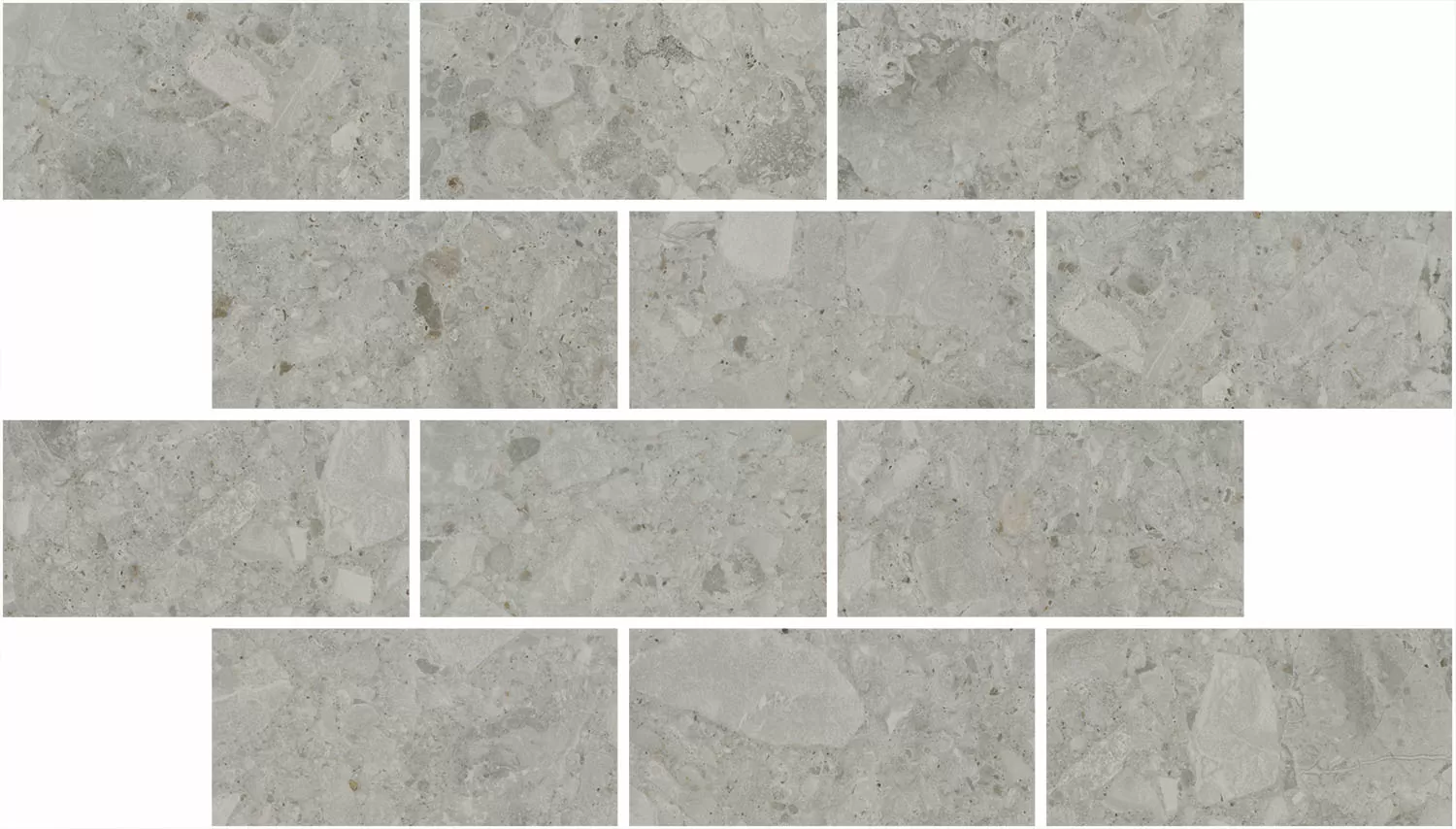 Керамическая плитка Декор kerama marazzi dd606020\mm Чеппо ди Гре мозаичный серый матовый обрезной 20x34.6