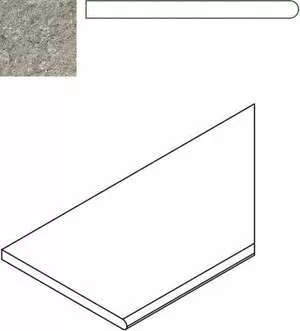 Керамогранит Бортик Италон discover x2 grey bordo round dx правый 30x60 30x60