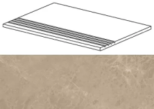 Ступени marvel elegant sable  gradino 30x60