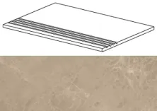 Ступени Марвел Элегант sable  gradino 30x60