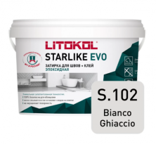 Затирка эпоксидная + клей Литокол STARLIKE EVO 1кг S.102 BIANCO GHIACCIO