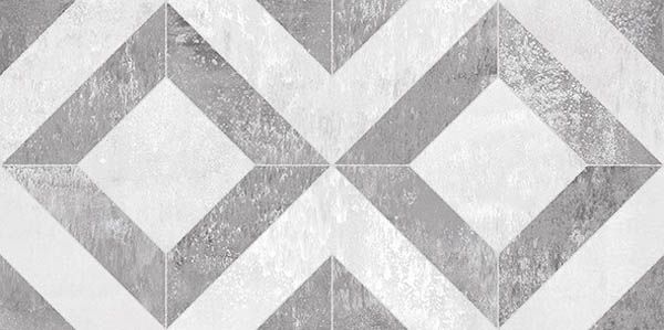 Керамическая плитка troffi серый узор 20x40