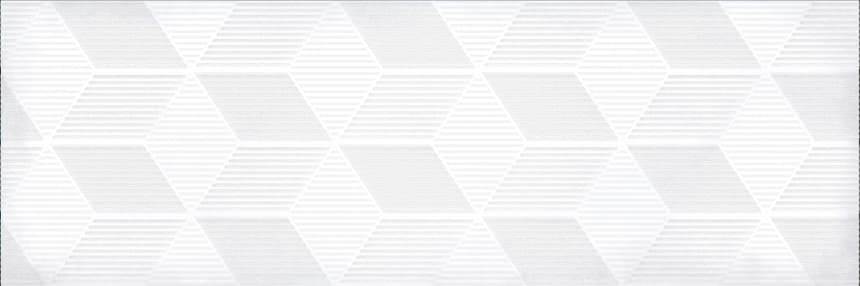 Керамическая плитка Парижанка декор гексагон белый 20x60