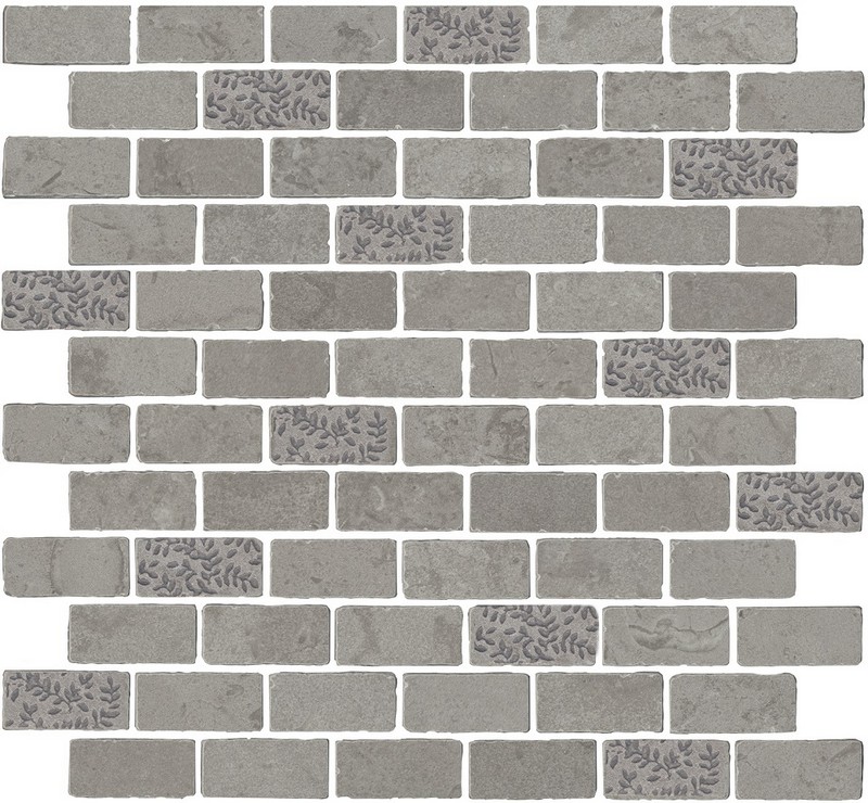 Керамическая плитка Декор kerama marazzi mbd010 Про Лаймстоун Антика 2 мозаичный серый матовый 30x32
