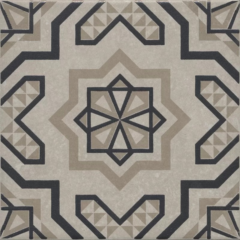 Керамическая плитка Декор kerama marazzi kmd3sta047gn Касабланка серый светлый матовый 20x20