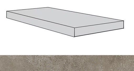 Ступени Дрифт Лайт Грей ступень угловая левая 620070001323 33x60