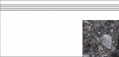 Ступени terrazzo dark grey 29,4x60
