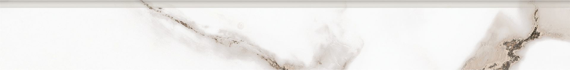 Плинтус Керранова iceberg Сappuccino белый 7.6x60