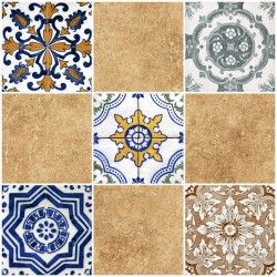 Мозаика тенерифе коричневый верх 03 30x30