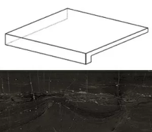 Ступени marvel absolute brown scalino ang. sx 33x33